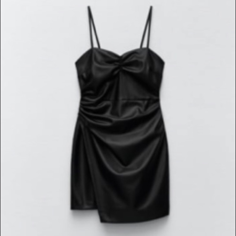 Zara Faux Leather short dress